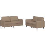  2-dijelni set sofa s jastucima boja cappuccina od umjetne kože | shoptok.hr