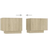 vidaXL TV omarica z LED lučkami sonoma hrast 180x35x40 cm | Shoptok.si