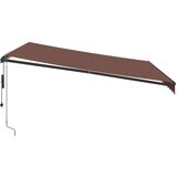 Tenda na automatsko uvlačenje s LED smeđa 400 x 350 cm | shoptok.hr