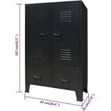  Ormar od metala u industrijskom stilu 67 x 35 x 107 cm crni | shoptok.hr
