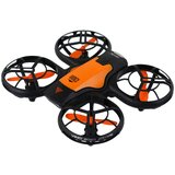  Dron na daljinsko upravljanje sa 4 propelera i svjetlosnim efektima - narančasti | shoptok.hr