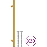  Ručke za ormarić 20 kom zlatne 192 mm od nehrđajućeg čelika | shoptok.hr