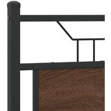 Posteljni okvir brez vzmetnice hrast 120x190 cm inženirski les, (21829244) | Shoptok.si