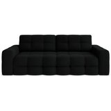 Makamii Crna sklopiva sofa od bouclé tkanine 255 cm Milu – Cijene
