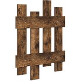  Vješalica za kapute na zidu Zidne Dimljeni hrast 60 x 3 x 82 cm | shoptok.hr