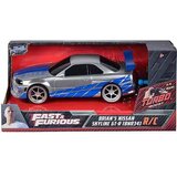 Jada Toys Hitri in drzni: RC Brian',s Nissan Skyline GT-R (BNR35) Avtomobil na daljinsko upravljanje 1/24 - Simba Toys Cene