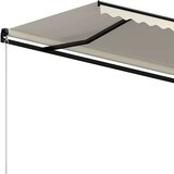  Ročno zložljiva tenda 450x350 cm krem - - krema - 33.66 - 450 x 350 cm - 2025- | Shoptok.si