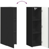  Komplet TV omaric 3 pcs Črna Konstruiran les - - črna - 57.12 - 30 x 31 x 100 cm - 2025-vidaXL-Uvoz_2 | Shoptok.si