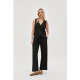 Marisse Black Linen Vest | Shoptok.si