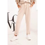 Kesi Włoski Ladies' butter set with fringes on the sleeves beige | Shoptok.si