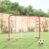 vidaXL Hokejaški gol crveno-bijeli 153 x 60 x 118 cm čelik i poliester | shoptok.hr