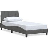 Maison Chic Posteljni okvir - Enojna postelja - Postelja za odrasle brez vzmetnice temno siv 80x200 cm blago-J7868, (21776117) | Shoptok.si
