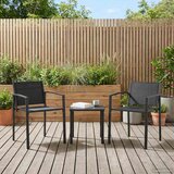  Vrtne stolice 2 pcs Crna i antracit 53,5 x 59 x 77 cm | shoptok.hr