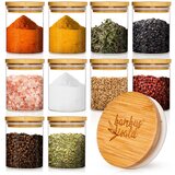 Klarstein Okrugle šalice, bambusov poklopac, 10 komada, svaki od 150 ml, hermetički zatvoreni | shoptok.hr