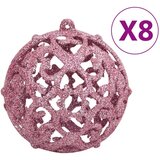  Set božićnih kuglica od 111 komada ružičasti od polistirena | shoptok.hr