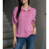 Gemre Soft dark pink short-sleeve sweater Shela | Shoptok.si