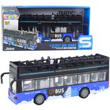  Autobus na kat za igru sa otvorenim krovom 1:16 sa zvučnim i svjetlosnim efektima - plavi | shoptok.hr