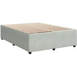  Krevet s oprugama i madracem svjetlosivi 140x190 cm baršunasti | shoptok.hr