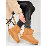 SHELOVET Women's Brown Snow Boots