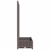  Vrtna sadilica s rešetkom smeđa 80 x 40 x 121,5 cm PP | Eponuda.com