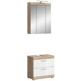 MID.YOU Kopalnica Lambada, Barva Hrasta, Bela, 2-Delna | Shoptok.si