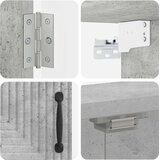 Kabinet za mete HAARLEM Betonska siva 52,5 x 10,5 x 53,5 cm | shoptok.hr