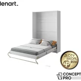 Bed Concept Postelja v omari CP-02 - 120x200 cm - bela
