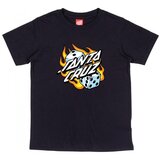 Santa Cruz Majice & Polo majice Youth flaming dice dot t-shirt Črna Cene