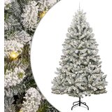 vidaXL Umjetno božićno drvce Zelena i bijela 300 cm PVC i metal | shoptok.hr