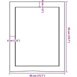  Kupaonska radna ploča 40x50x(2-6) cm netretirano masivno drvo | shoptok.hr
