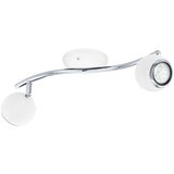 Eglo bimeda reflektor/2, led, gu10, 2x3w, 2x240lm, bijela/krom | shoptok.hr