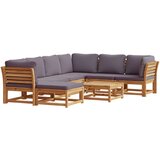 Maison Chic Seti vrtnega pohištva - Vrtna garnitura - Vrtni pohištvo set 8-delna z blazinami trden akacijev les, (21800741) | Shoptok.si