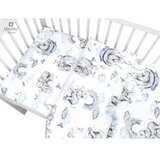 MimiNu Standard navlaka za posteljinu 2 dijela 120x90 cm, Slonići plava | Shoptok.si