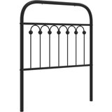 vidaXL Kovinsko posteljno vzglavje črno 75 cm, (21251400) | Shoptok.si