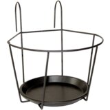  Sivi metalni držač za teglu za cvijeće širine 21,4 cm | shoptok.hr