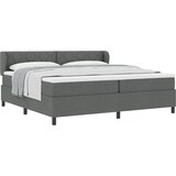 vidaXL Postelja Box Spring z Matorjem Temno Siva 200x200 cm Tkanina | Shoptok.si
