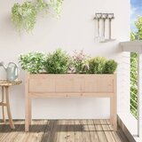  Vrtna sadilica s nogama 110 x 31 x 70 cm od masivne borovine | shoptok.hr