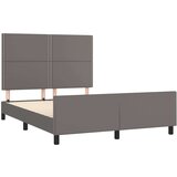  Okvir za krevet s uzglavljem sivi 140x190 cm od umjetne kože | shoptok.hr