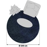 Novel Preproga Z Visokim Florom Ata, Siva, Ø 200cm | Shoptok.si