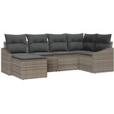  Vrtni set za objed s jastukom s pohranom 6 pcs Siva | Eponuda.ba