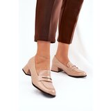 Boto Lacquered Low Heel Pumps Nude Selenith | ePonuda.com
