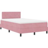 Box Spring Krevet s Madracem Ružičasta Mala Dupla Baršun | shoptok.hr