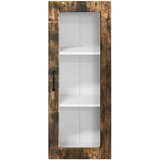  Zidni stakleni ormarić Dimljeni hrast 40 x 31 x 100 cm | shoptok.hr