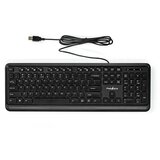Nedis ZDA Žična tipkovnica USB-A QWERTY s 104 gumbi in številčno tipkovnico, Črna, (5000087273) | Shoptok.si