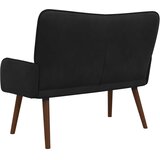 SOFA za dvije osobe Crna 115 x 61 x 87 cm Baršun | shoptok.hr