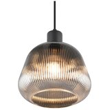  Črna viseča svetilka s steklenim senčilom ø 22 cm Tarifa – | Shoptok.si