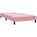  Okvir kreveta bez madraca Ružičasti 80x210 cm Baršun | shoptok.hr
