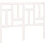  Uzglavlje za krevet bijelo 145,5x4x100 cm od masivne borovine | shoptok.hr