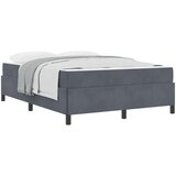  Krevetna konstrukcija Tamno siva 160 x 200 cm tkanina Zagasitosiva | shoptok.hr