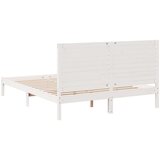  Dugi okvir kreveta bez madraca bijeli 160 x 220 cm masivno drvo | shoptok.hr